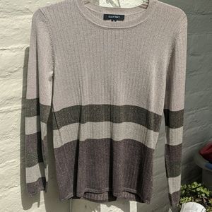 Ellen Tracy gold sparkly sweater